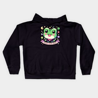 Happy Leap Year - Frog Kids Hoodie